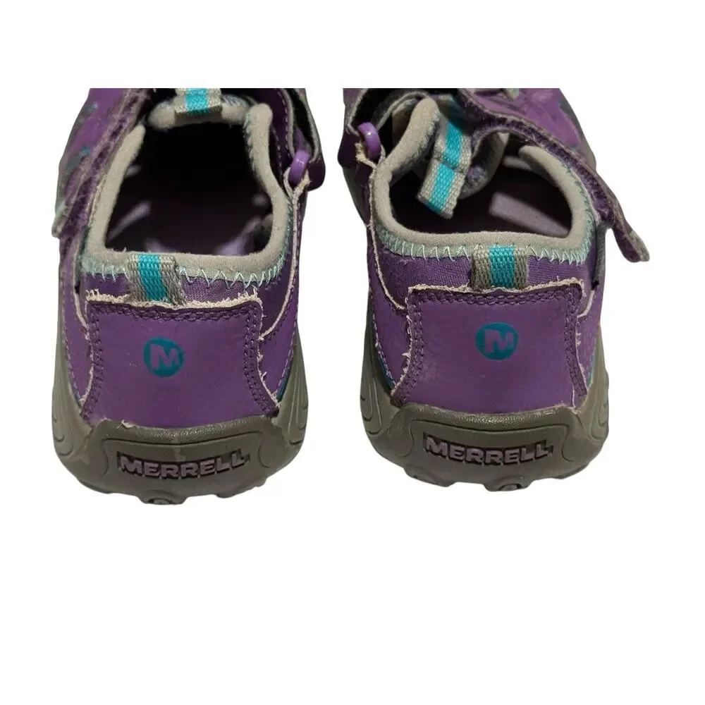 Merrell Girls Shoes 1W Purple ML-Girls H2O Hiker Sandal Sport Hydro Waterproof